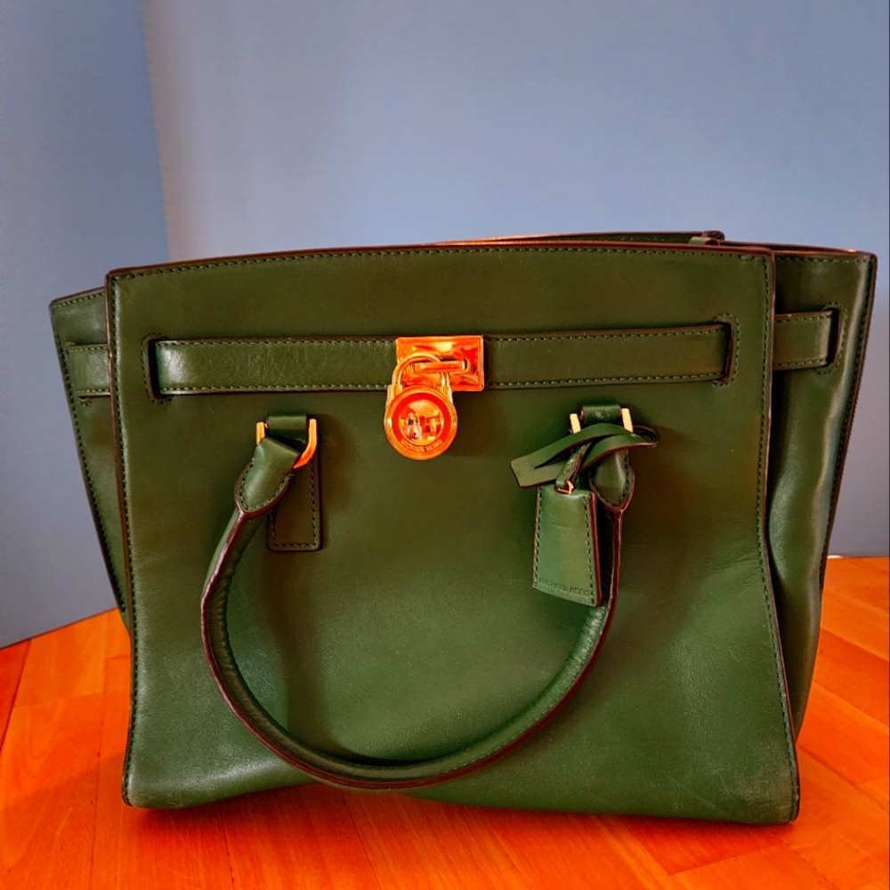 Michael Kors Vintage Leather Lock & Key Satchel